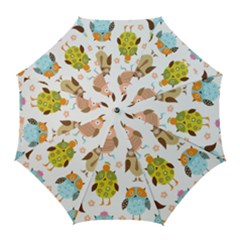 Cute Owls Pattern Golf Umbrellas by Ket1n9