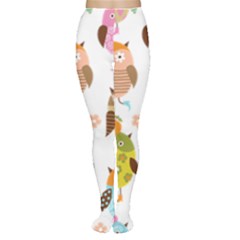 Cute Owls Pattern Tights by Ket1n9