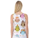 Cute Owls Pattern Women s Basketball Tank Top View2