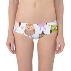 Cute Owls Pattern Classic Bikini Bottoms by Ket1n9