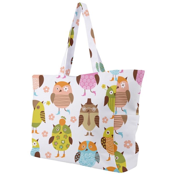 Cute Owls Pattern Simple Shoulder Bag