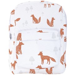 Fox Animal Wild Pattern Full Print Backpack by Ket1n9