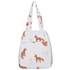 Fox Animal Wild Pattern Center Zip Backpack by Ket1n9