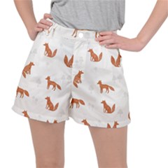 Fox Animal Wild Pattern Women s Ripstop Shorts by Ket1n9