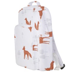 Fox Animal Wild Pattern Double Compartment Backpack by Ket1n9