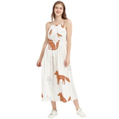 Fox Animal Wild Pattern Boho Sleeveless Summer Dress by Ket1n9