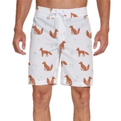 Fox Animal Wild Pattern Men s Beach Shorts by Ket1n9