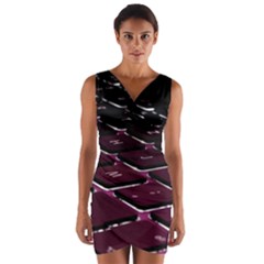 Computer Keyboard Wrap Front Bodycon Dress by Ket1n9