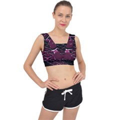 Computer Keyboard V-back Sports Bra by Ket1n9