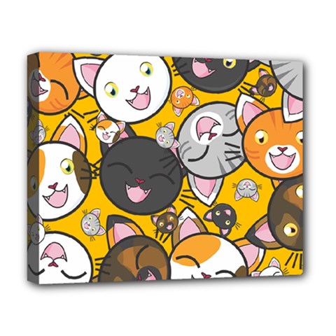 Cats-cute-kitty-kitties-kitten Deluxe Canvas 20  X 16  (stretched) by Ket1n9