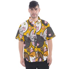 Cats-cute-kitty-kitties-kitten Men s Short Sleeve Shirt