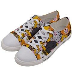 Cats-cute-kitty-kitties-kitten Women s Low Top Canvas Sneakers by Ket1n9