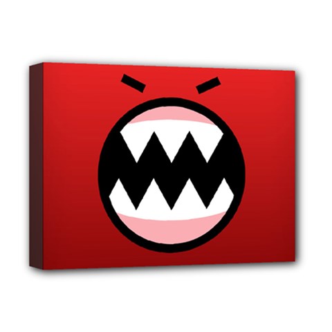 Funny Angry Deluxe Canvas 16  X 12  (stretched)  by Ket1n9