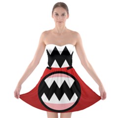 Funny Angry Strapless Bra Top Dress by Ket1n9