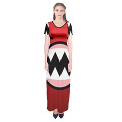 Funny Angry Short Sleeve Maxi Dress by Ket1n9