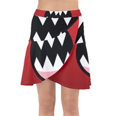 Funny Angry Wrap Front Skirt by Ket1n9