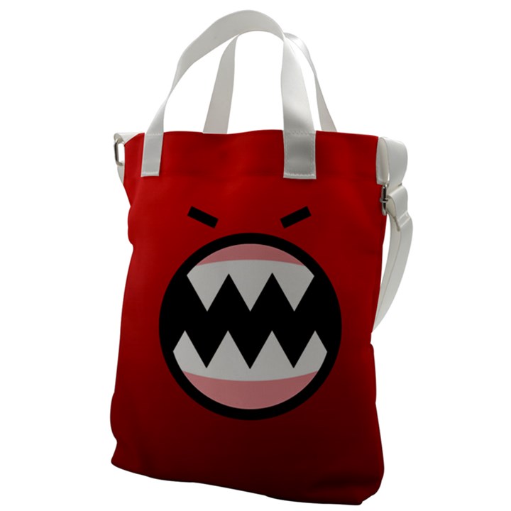 Funny Angry Canvas Messenger Bag