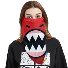 Funny Angry Face Covering Bandana (triangle) by Ket1n9