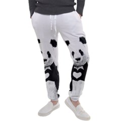 Panda Love Heart Men s Jogger Sweatpants by Ket1n9