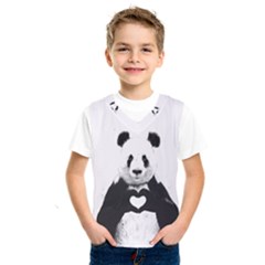 Panda Love Heart Kids  Basketball Tank Top by Ket1n9