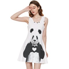 Panda Love Heart Inside Out Racerback Dress by Ket1n9