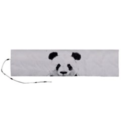 Panda Love Heart Roll Up Canvas Pencil Holder (l)