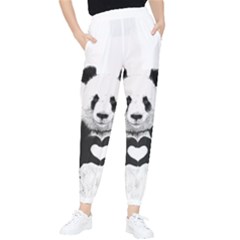 Panda Love Heart Women s Tapered Pants by Ket1n9