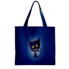 Cats Funny Zipper Grocery Tote Bag by Ket1n9