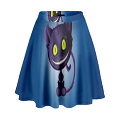 Cats Funny High Waist Skirt by Ket1n9