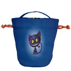 Cats Funny Drawstring Bucket Bag by Ket1n9