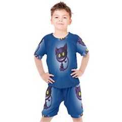 Cats Funny Kids  T-shirt And Shorts Set by Ket1n9