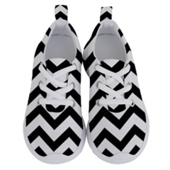 Black And White Chevron Running Shoes by Ket1n9