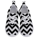 Black And White Chevron Running Shoes View1