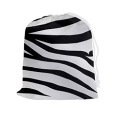 White Tiger Skin Drawstring Pouch (2xl) by Ket1n9