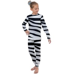 White Tiger Skin Kids  Long Sleeve Set  by Ket1n9