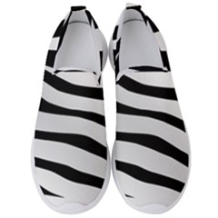 White Tiger Skin Men s Slip On Sneakers by Ket1n9