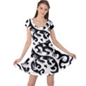 Ying Yang Tattoo Cap Sleeve Dress View1