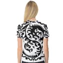 Ying Yang Tattoo V-Neck Sport Mesh T-Shirt View2