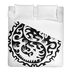 Ying Yang Tattoo Duvet Cover (full/ Double Size) by Ket1n9