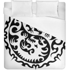 Ying Yang Tattoo Duvet Cover (king Size) by Ket1n9