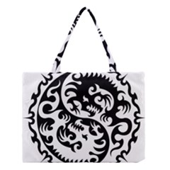 Ying Yang Tattoo Medium Tote Bag by Ket1n9