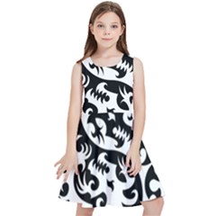 Ying Yang Tattoo Kids  Skater Dress