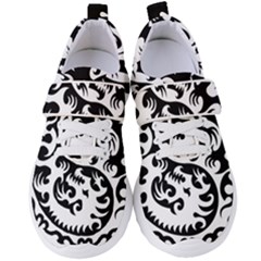 Ying Yang Tattoo Women s Velcro Strap Shoes by Ket1n9