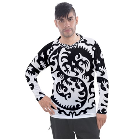 Ying Yang Tattoo Men s Pique Long Sleeve T-shirt by Ket1n9