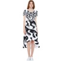 Ying Yang Tattoo High Low Boho Dress View1