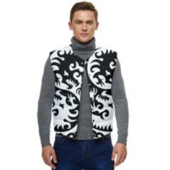 Ying Yang Tattoo Men s Button Up Puffer Vest	 by Ket1n9