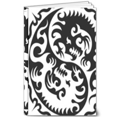 Ying Yang Tattoo 8  X 10  Hardcover Notebook