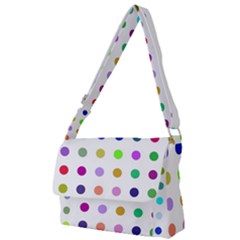 Circle Pattern(1) Full Print Messenger Bag (s) by Ket1n9