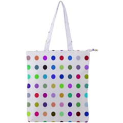 Circle Pattern(1) Double Zip Up Tote Bag by Ket1n9