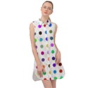 Circle Pattern(1) Sleeveless Shirt Dress View1